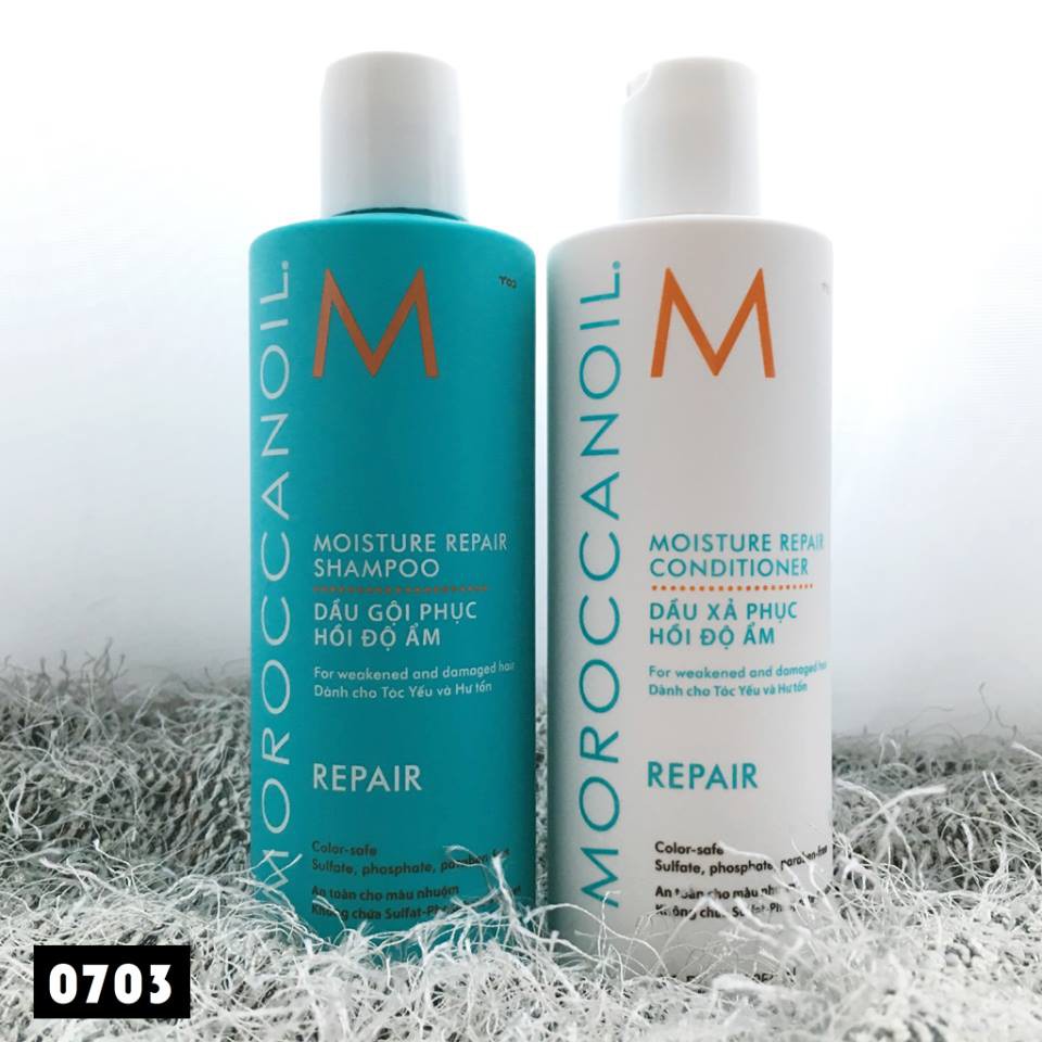 DẦU GỘI XÃ MOROCCANOIL PHỤC HỒI TÓC HƯ TỔN REPAIR 250M x 2