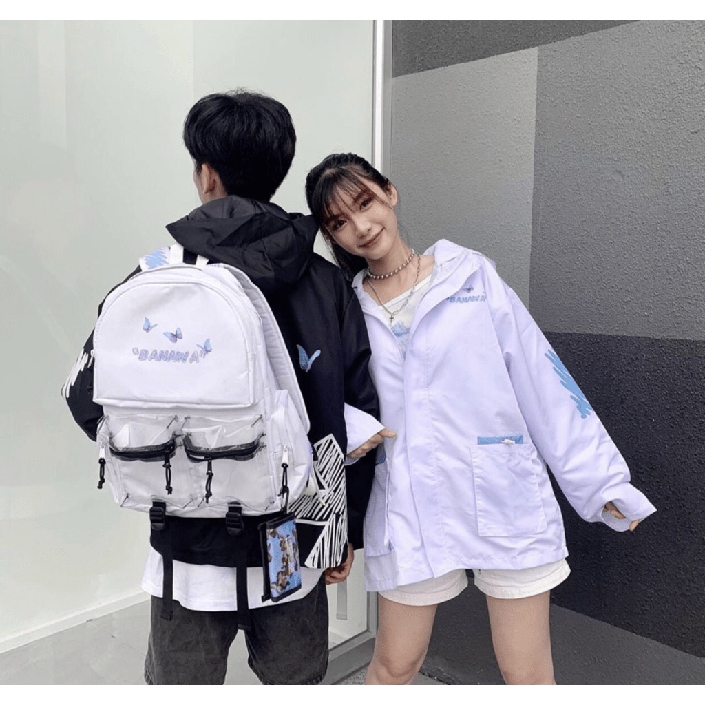 Áo khoác dù nhiều con bươm bướm cực xinh cho cô nàng và anh chàng năng động cá tính couple TP7J5 [NewUnisex]
