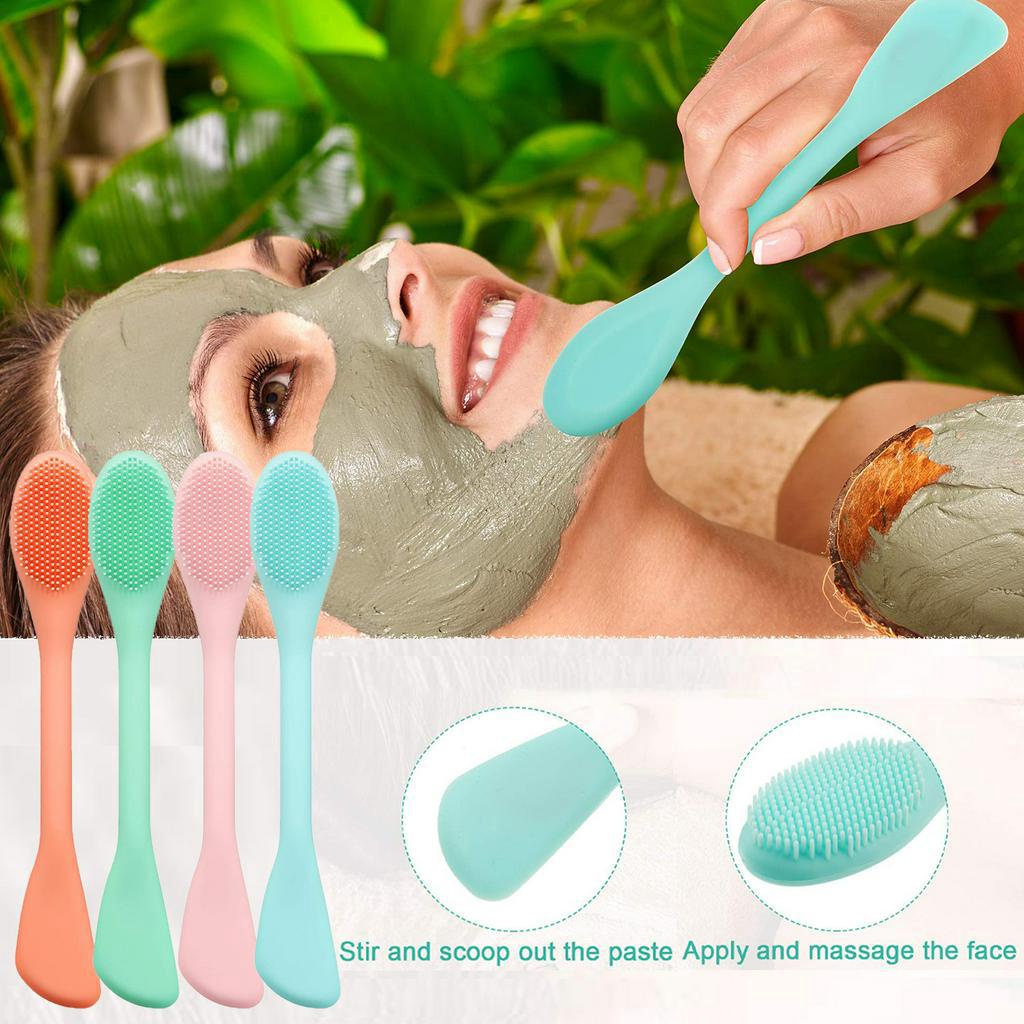 [Hàng mới về] Cọ hai đầu bằng silicon mềm mại dùng mát xa vùng mũi thoải mái tiện lợi