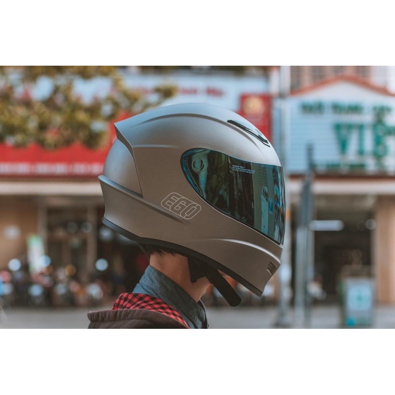 TẶNG GĂNG TAY Mũ nón bảo hiểm Fullface EGO E8 PLUS, EGO E-8 PLUS màu đen nhám chính hãng bảo hành 24 tháng cao cấp moto
