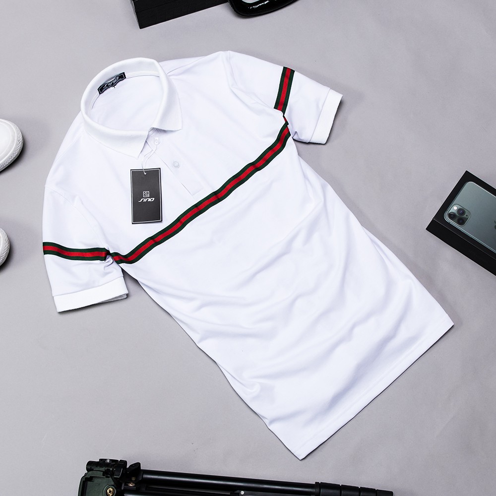 Áo phông nam trơn thêu họa tiết lá AP00004 | BigBuy360 - bigbuy360.vn