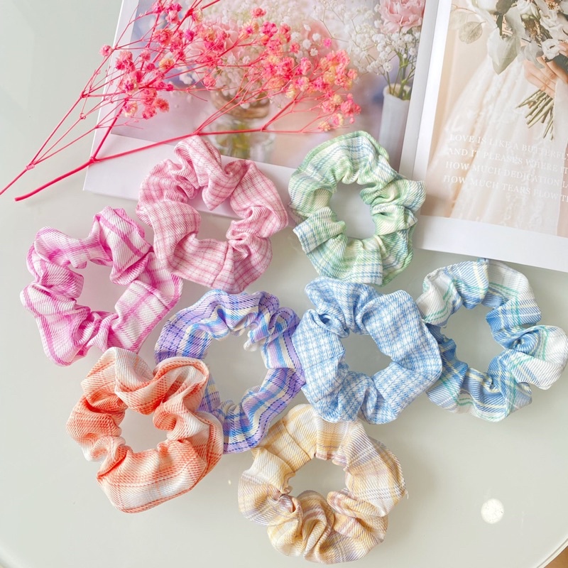 Scrunchies cột tóc buộc tóc nữ