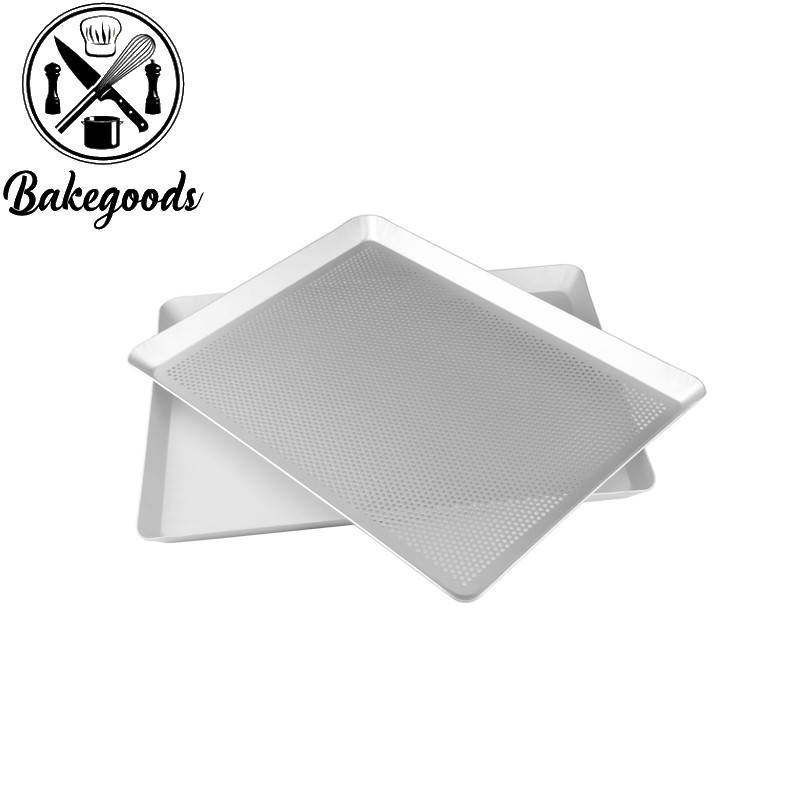 KHAY NƯỚNG BÁNH HÌNH CHỮ NHẬT ĐỤC LỖ/ KHAY PHẲNG hợp kim nhôm đúc kích thước 30x40x2,2 cm dày 1,5mm cao cấp