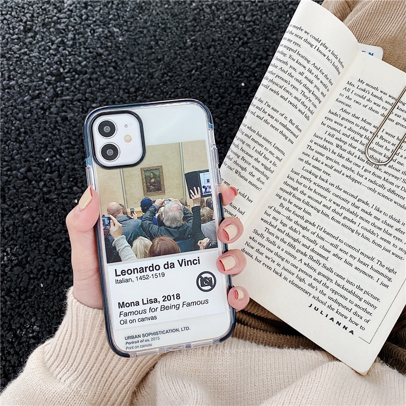 iPhone 12 Pro max Ốp điện thoại mềm in hình bức tranh nổi tiếng Mona Lisa dành cho iPhone 11 Pro MAX 7 8 Plus XR XS MAX | BigBuy360 - bigbuy360.vn