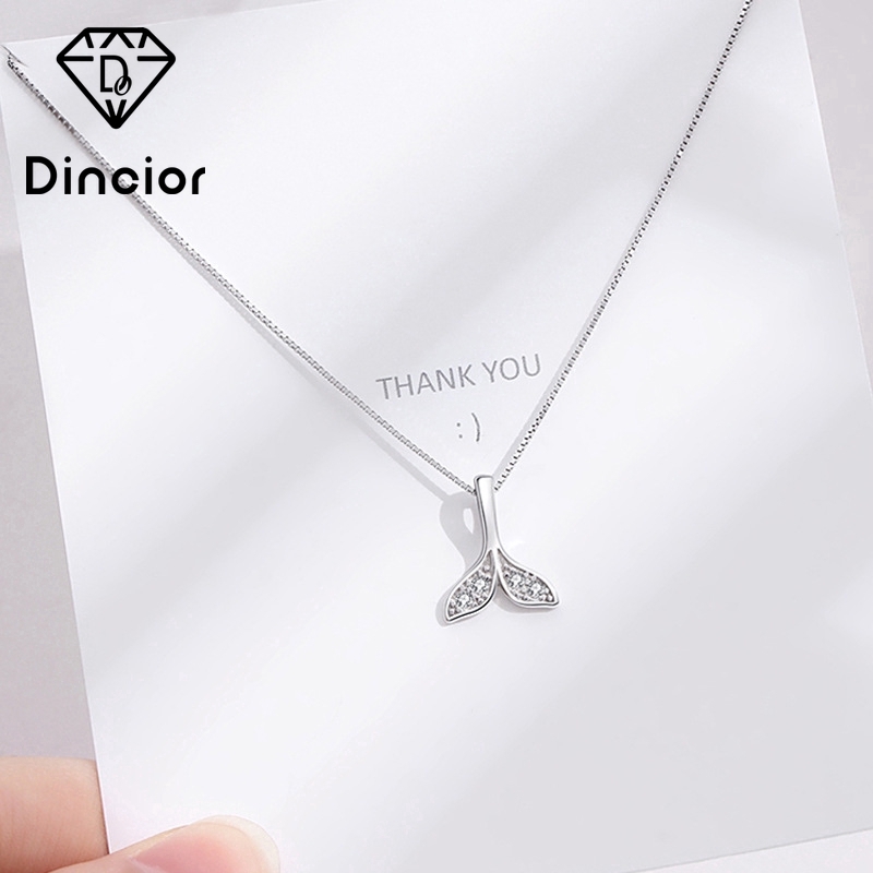 Dây Chuyền Mặt Đuôi Cá Đính Đá Zircon Aaa+Zircon