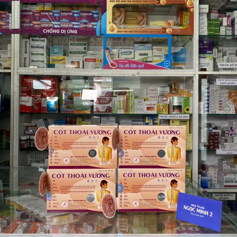 Cốt Thoái Vương hỗ trợ giảm các triệu chứng do viêm thoái hoá khớp, đau nhức khớp do khô khớp,tăng cường chắc khoẻ xương