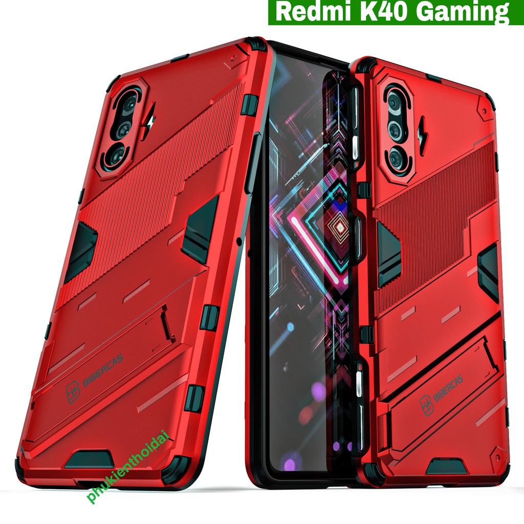 Ốp lưng Redmi K40 Gaming / K40 / K50 / K30 / K30 5G / K50 Gaming / Poco F4 Iron Man Ver 2 chống sốc giá đỡ xem phim