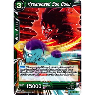 Thẻ bài Dragonball - TCG - Hyperspeed Son Goku / TB3-036'