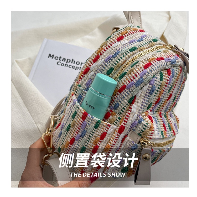 Ba lô JASMIN NOIR bằng vải canvas thiết kế đơn giản thời trang cho nữ