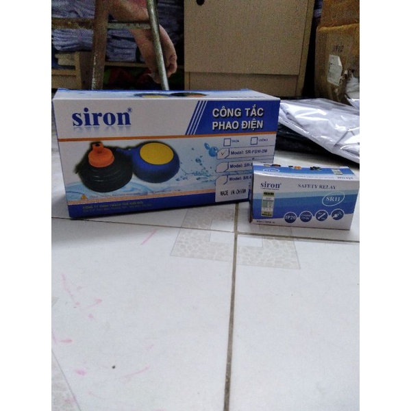 Bộ Rơ le an toàn phao điện 12V SR11 với phao điện Siron SR-FSW