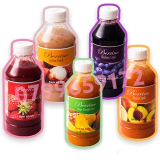 Sinh tố vải, đào, dâu, việt quất berrino 1lit ( 1000ml)