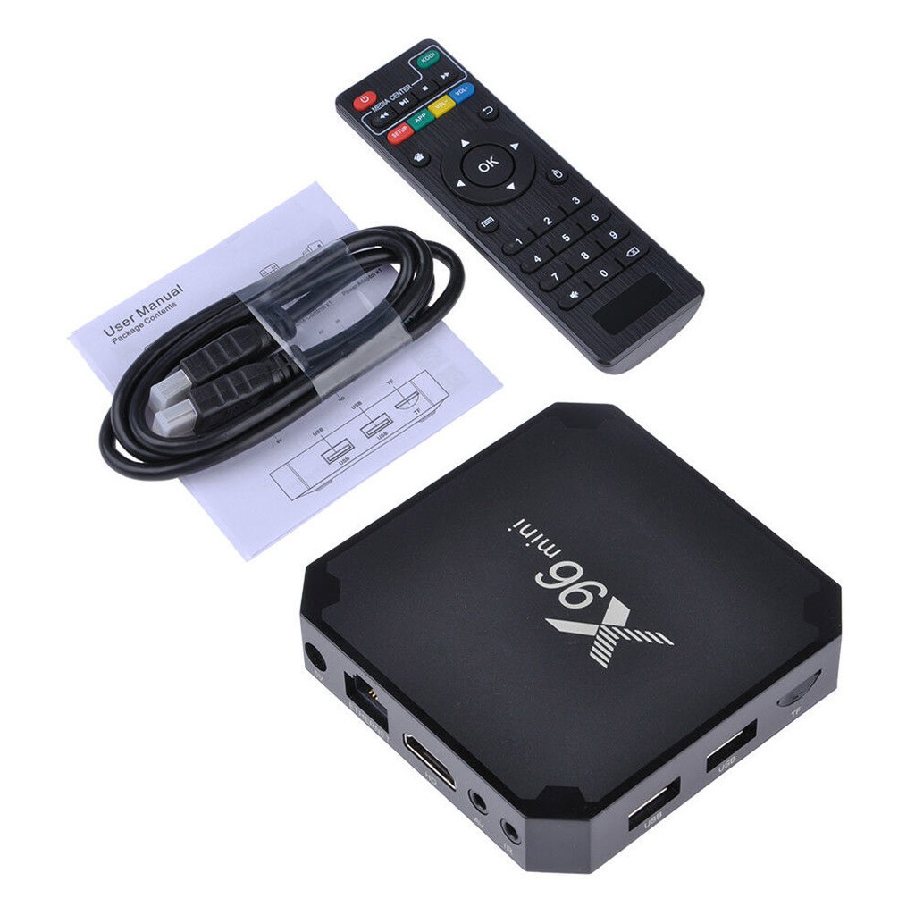 Tv Box Thông Minh X96 Mini Quad Core 1gb + 8gb Android 7.1 Tv Box Smart Hd Media Player Wifi