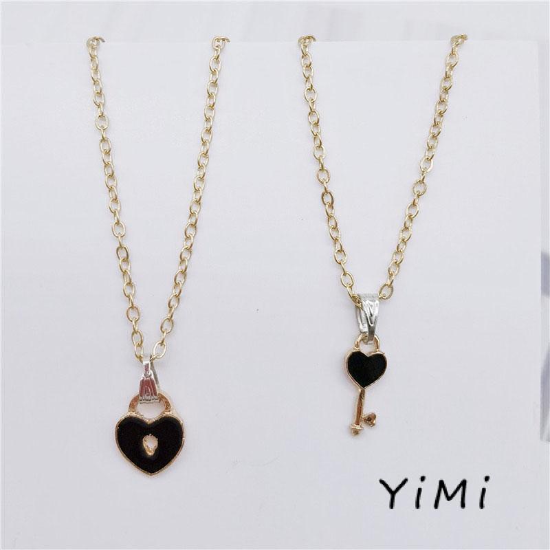 🔥🔥🔥 Vòng cổ cặp đôi hình dạng chìa khóa tình yêu bằng vàng cổ điển