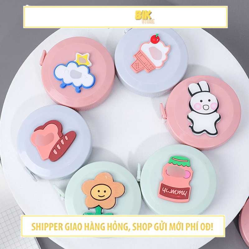 Thước dây cuộn 1,5M cute mini đồ dùng học tập dễ thương - VPPTD10