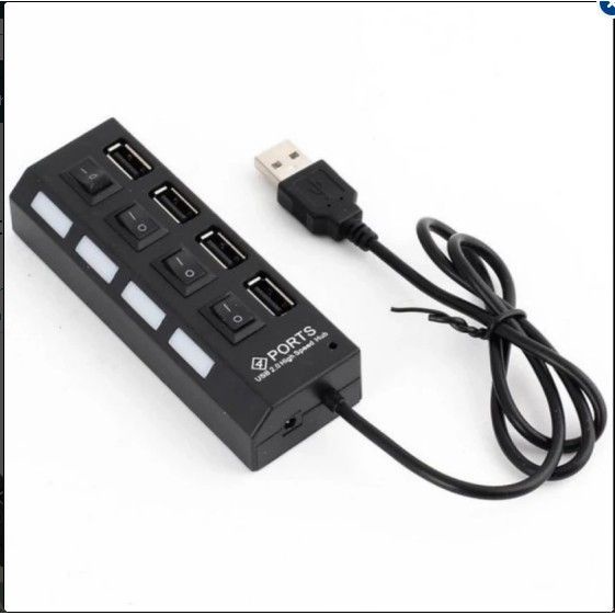 Hub chia cổng USB có công tắc kích hoạt 4 cổng - 7 cổng