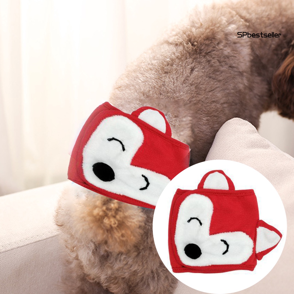 Tã quần bằng vải dệt kim chống rò rỉ họa tiết hoạt hình có thể điều chỉnh dành cho thú cưng