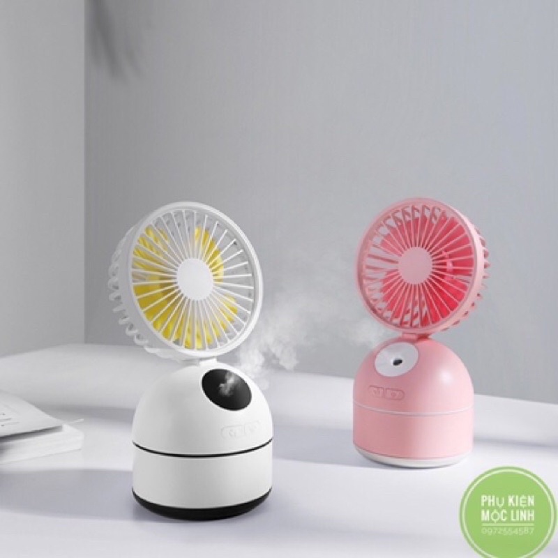 ❄️CHÍNH HÃNG YOOBAO ❄️ Quạt Phun Sương Tích Điện 9 Tiếng 2000mAh F09 Để bàn