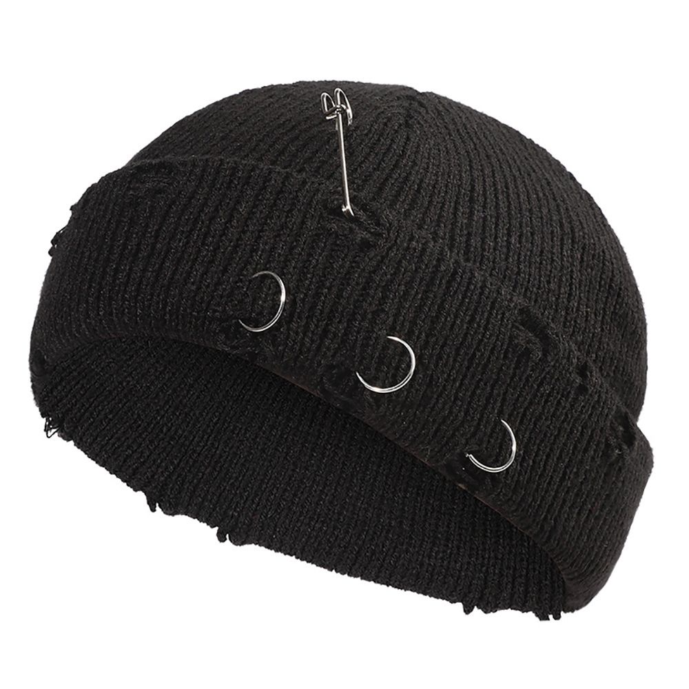 Nón beanie NORMAN vải dệt kim màu trơn ấm áp dễ thương phong cách hip hop cho nam và nữ