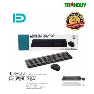 Km013 combo bàn phím + chuột ko dây fd - ik7300