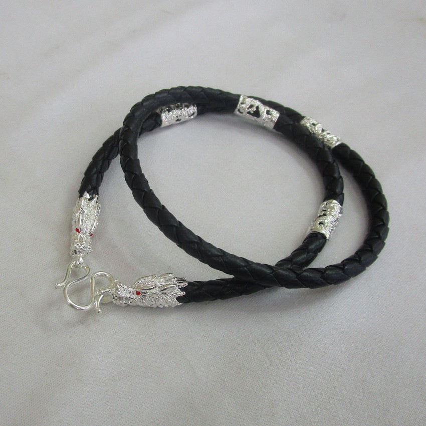 Dây chuyền nam bằng da DNAD100