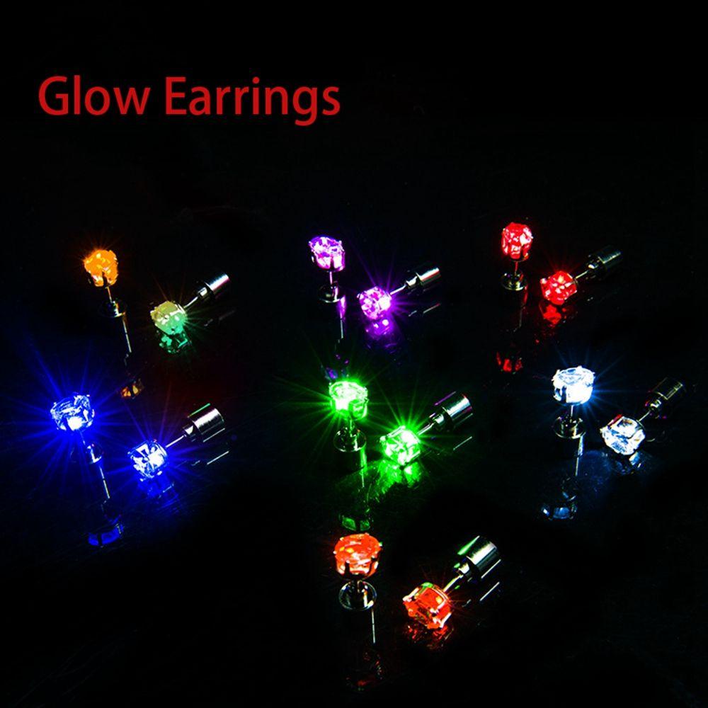 Bông Tai Có Đèn LED Phát Sáng|Khuyên Tai Đèn Nhấp Nháy Cho Nữ Dự Tiệc DJ