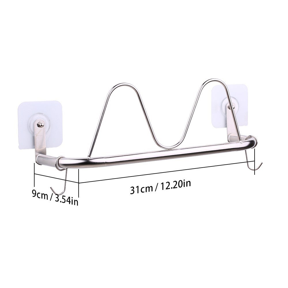 Wall Mounted Shoe Rack Space Saving Household Organization For Bathroom