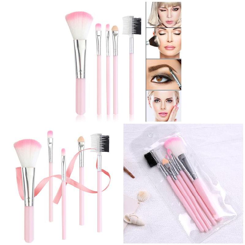 Bộ 5 Cọ Trang Điểm Phấn Mắt/Lông Mày Dành Dành Cho Bạn Nữ