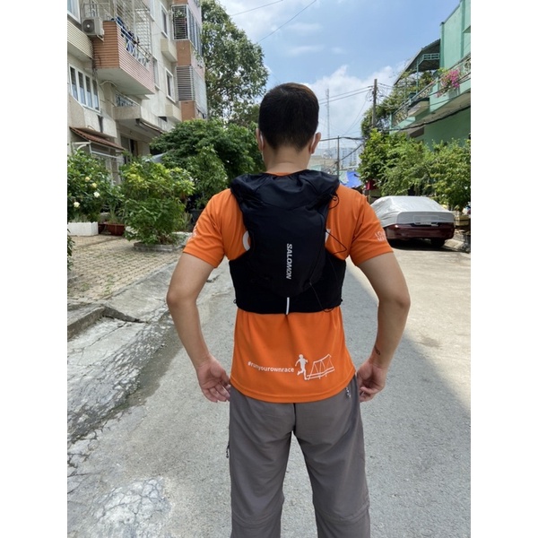 Vest nước chạy bộ đường dài của Salomon ADV Skin 12 set size M- màu đen