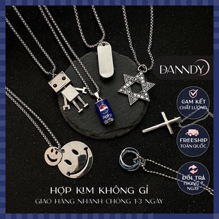 Mặt Dây Chuyền Nam Nữ Thép Titan Không Gỉ. Vòng Cổ Phụ Kiện Dây Chuyền Cặp Đôi