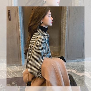 Áo sơ mi caro đen trắng