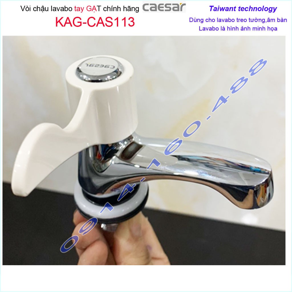 Vòi lạnh lavabo Caesar KAG-CAS113, vòi lavabo lạnh rửa mặt cao cấp nước mạnh sử dụng tốt