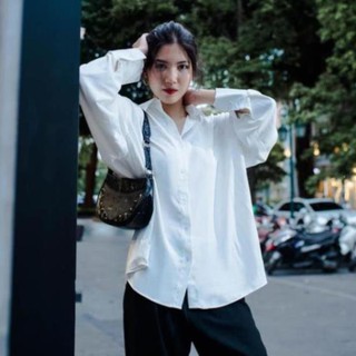 Sơ mi trắng trơn Freesize - WOG