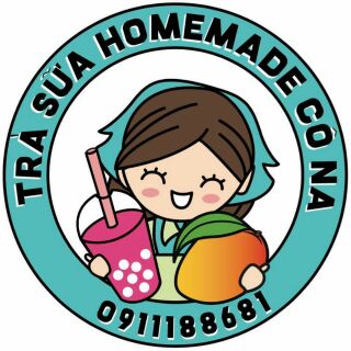 In tem decal dán ly trà sữa, khô gà