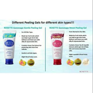 Tẩy da chết Rosette Peeling Gel Nhật Bản, Tẩy tế bào chết Rosette Peeling Gel
