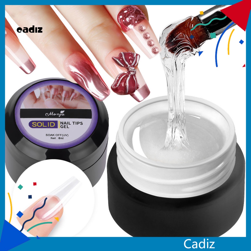 CADI Nail Jewelry Adhesive 15g No Wipe DIY Nail Art Gel Manicure Sticky Strong Glue Non-Irritating