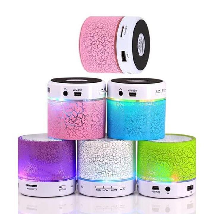 A9 Led loa không dây mini USB di động Đài FM Máy nghe nhạc Mp3, đèn LED nhấp nháy nghe nhạc