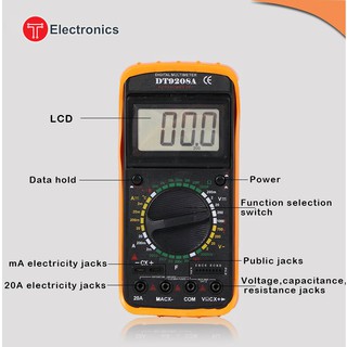 ĐỒNG HỒ ĐO VẠN NĂNG DT9208A