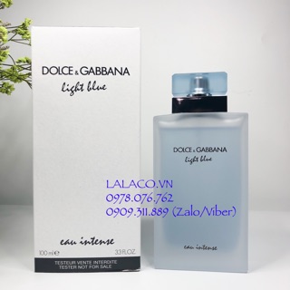 Nước hoa Tester Nữ Dolce & Gabbana Light Blue Eau Intense 100ml - Hàng Pháp