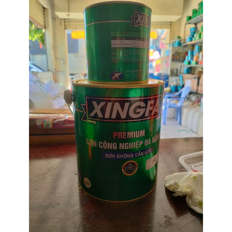 SƠN SẮT MẠ KẼM 2 THÀNH PHẦN XINGFA LON 4KG