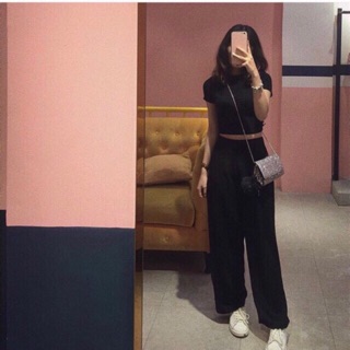 Quần culottes cạp cao Ulzzang/ Ảnh Thật