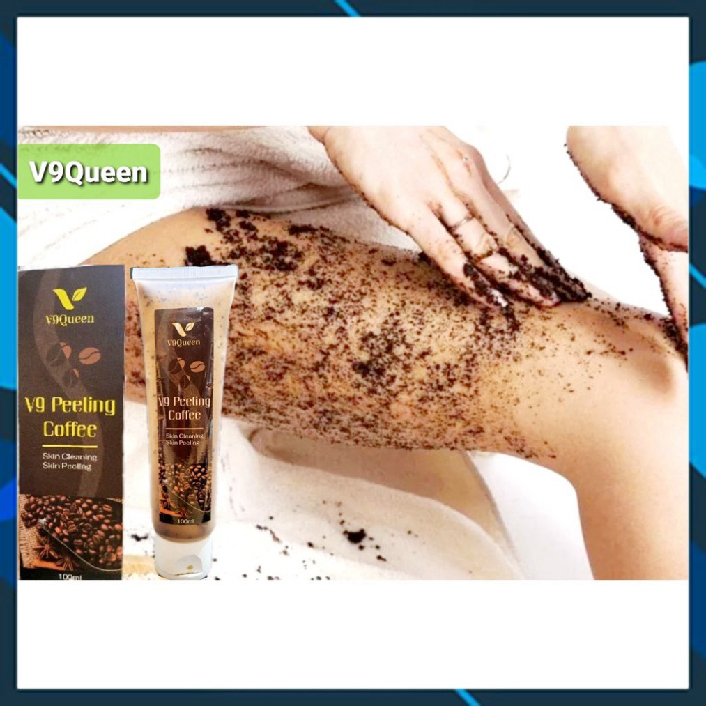 Tẩy Da Chết Body - Tẩy da chết mặt V9 PEELING COFFEE Shop Dưỡng Da Trắng Sáng Giúp Mềm Mịn Da , Sạch Mặt | BigBuy360 - bigbuy360.vn