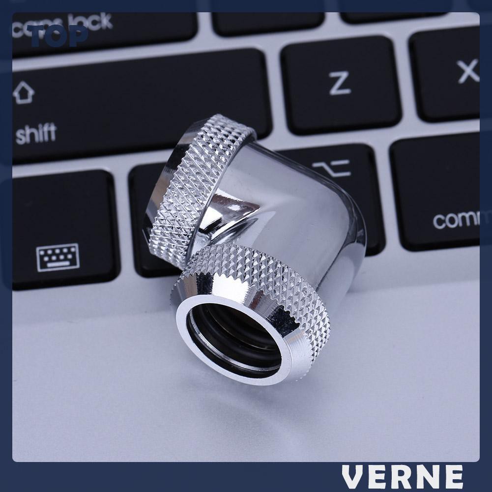 Đầu Nối Ống Nước 90 Độ 14mm Od G1 / 4 Cho Pc