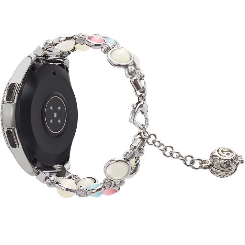 Dây Đeo Tay Phát Quang Cho Đồng Hồ Thông Minh Samsung Galaxy Watch 3 41mm 45mm 22mm 20mm​​Vòng Tay Chuỗi Hạt