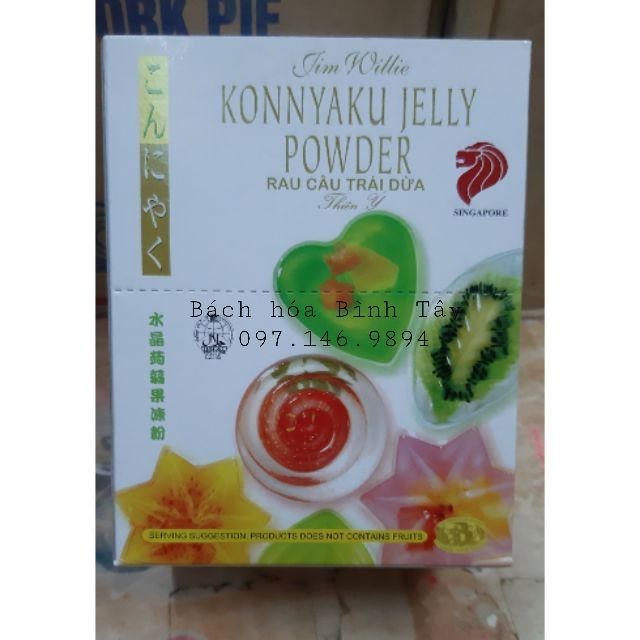12gói Bột Rau Câu Trái Dừa Thiên Ý