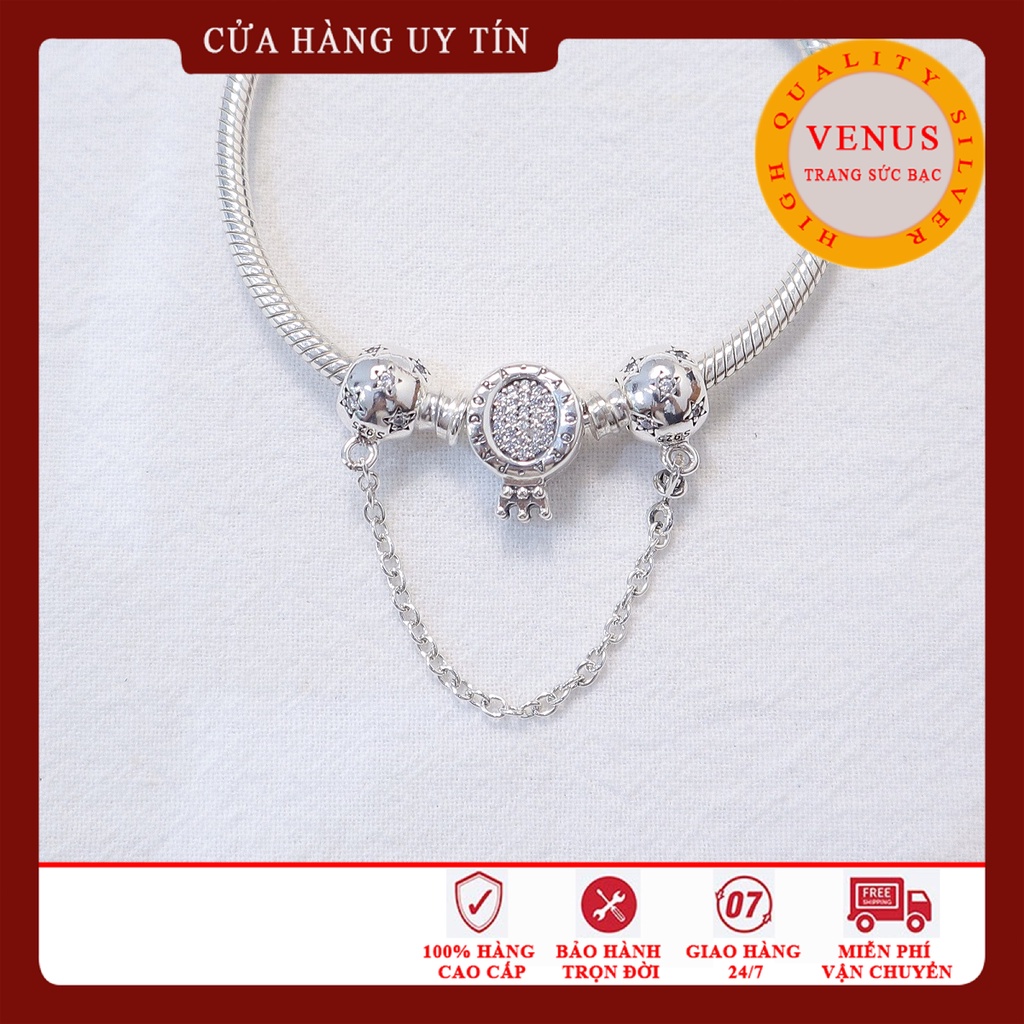 [Charm bạc 925 cao cấp] Charm xích cầu sao- Mã sản phẩm VENUSXCS