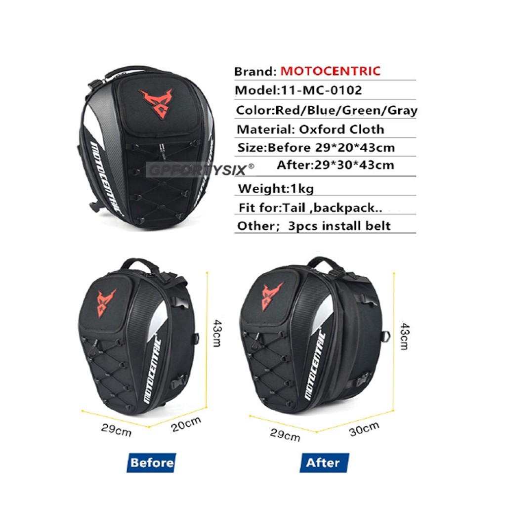 Túi Đựng Đồ Đa Năng Chống Thấm Nước Gắn Yên Sau Xe Mô Tô