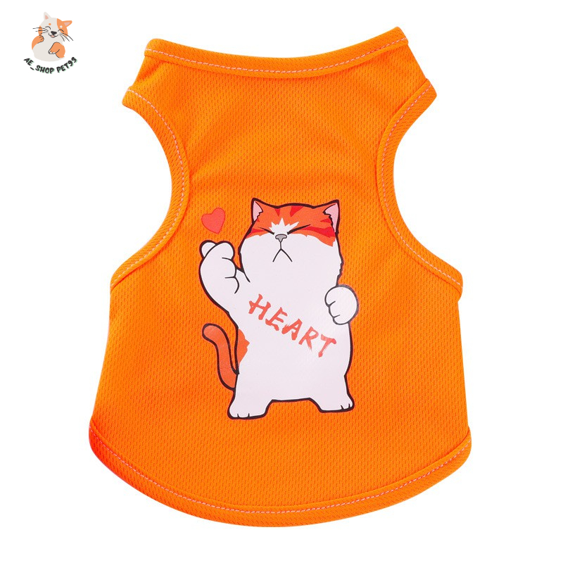 Áo cho chó mèo thú cưng thiết kế họa tiết siêu kute,dễ thương