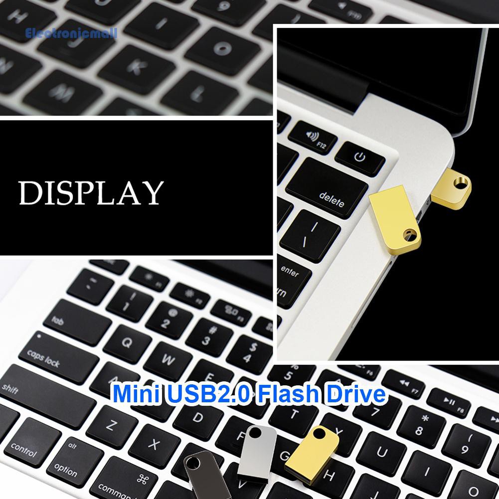 ElectronicMall01 Mini USB 2.0 Flash Drive Metal Pendrive U Disk Memory Stick 4/8/16/32/64/128GB