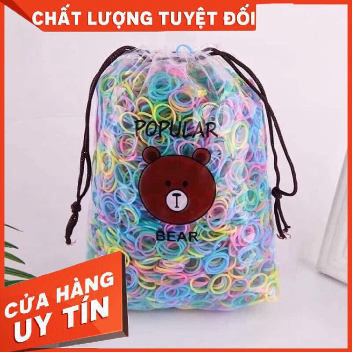 HH Set 4000 thun cột tóc nhiều màu cho bé