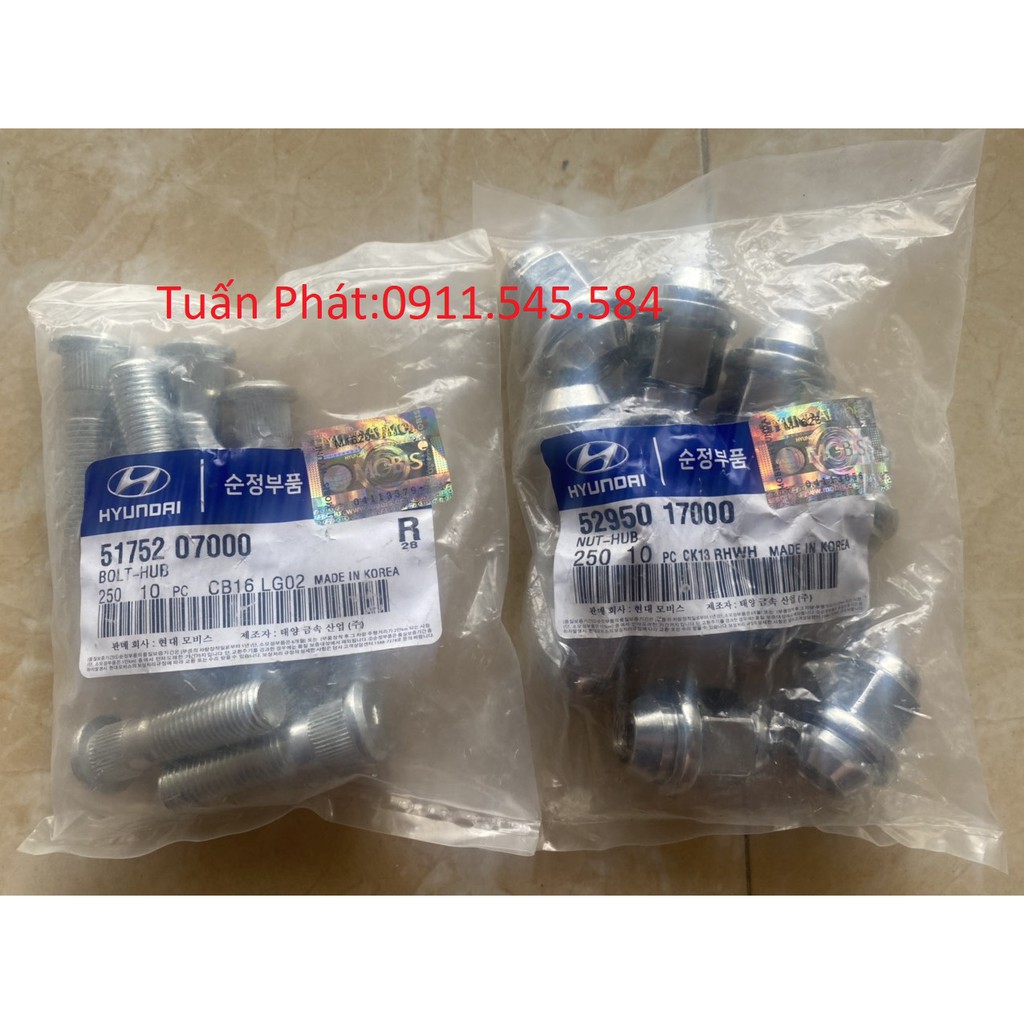 Bu Lông Tắc Kê Ê Cu Lốp Hyundai I10 Kia Morning
